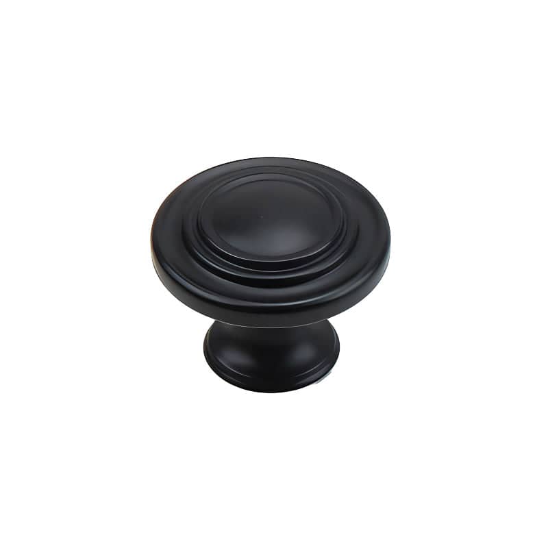 Antique Style Cabinet Knob - Black, 32 mm