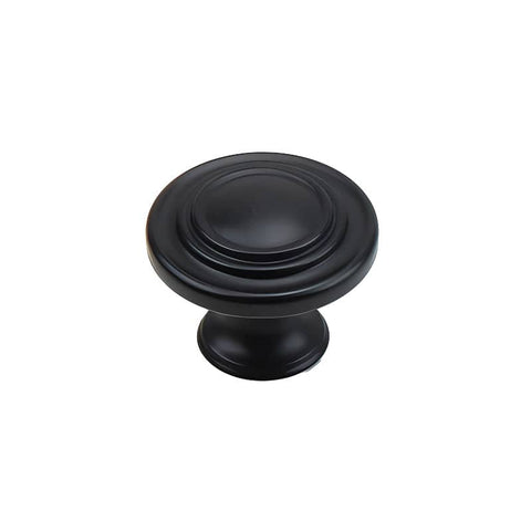 Antique Style Cabinet Knob - Black, 32 mm