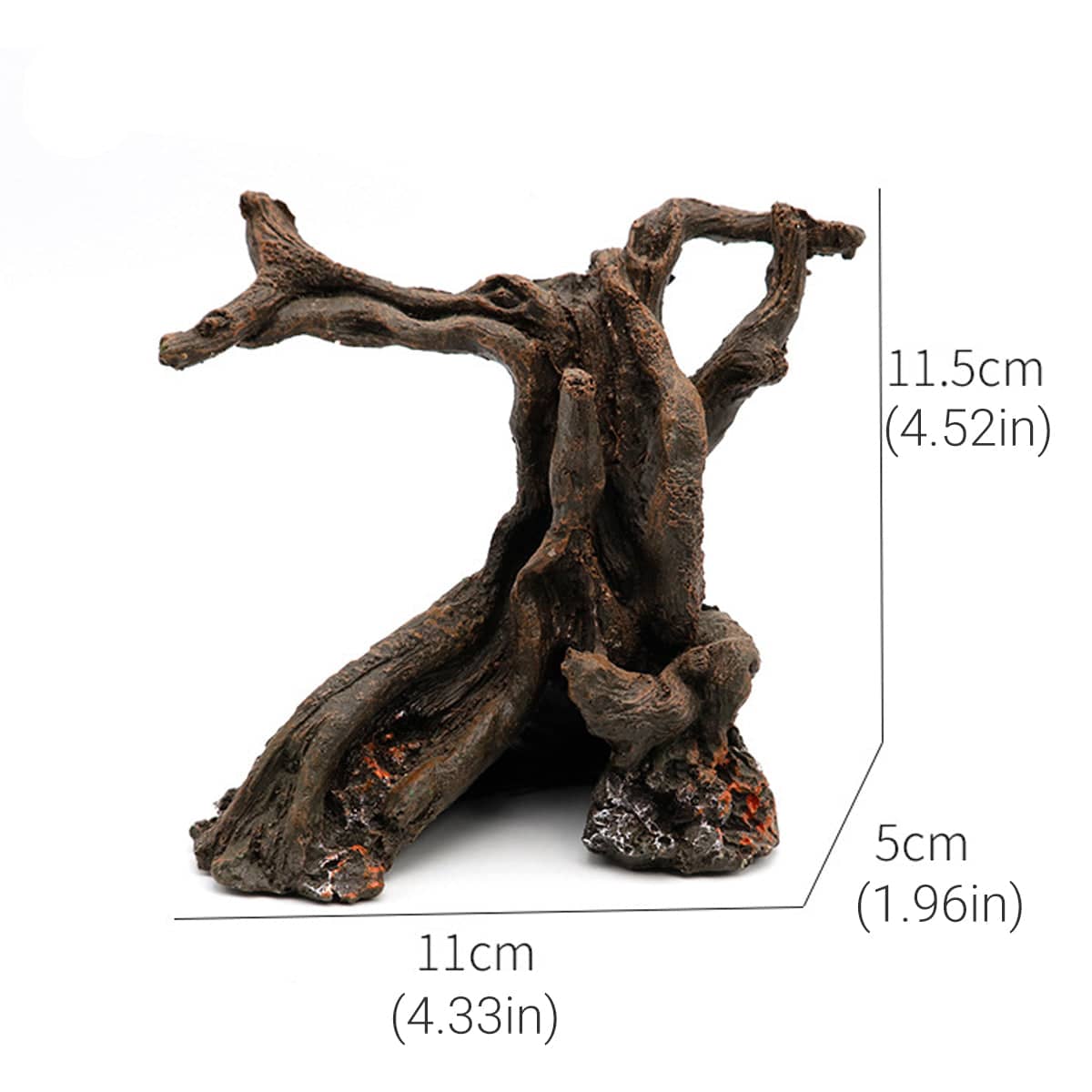 Aquarium Decor Artificial Resin Driftwood, 11 cm - view 3