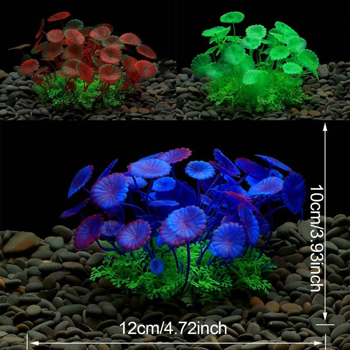 Artificial Aquarium Plants for Fish Tank Decoration - Style 01, Pack of 3 - view 4