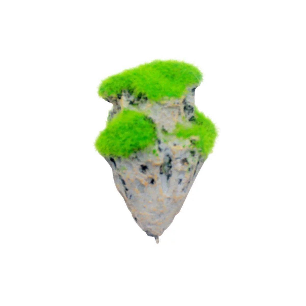 Artificial Floating Stone with Moss Aquarium Decoration - Small (9.2 x 5.8 cm)