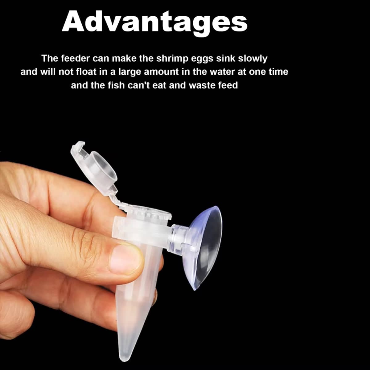 Automatic Brine Shrimp Fish Feeder for Aquarium, Suction Cup, 10 Pack - view 4