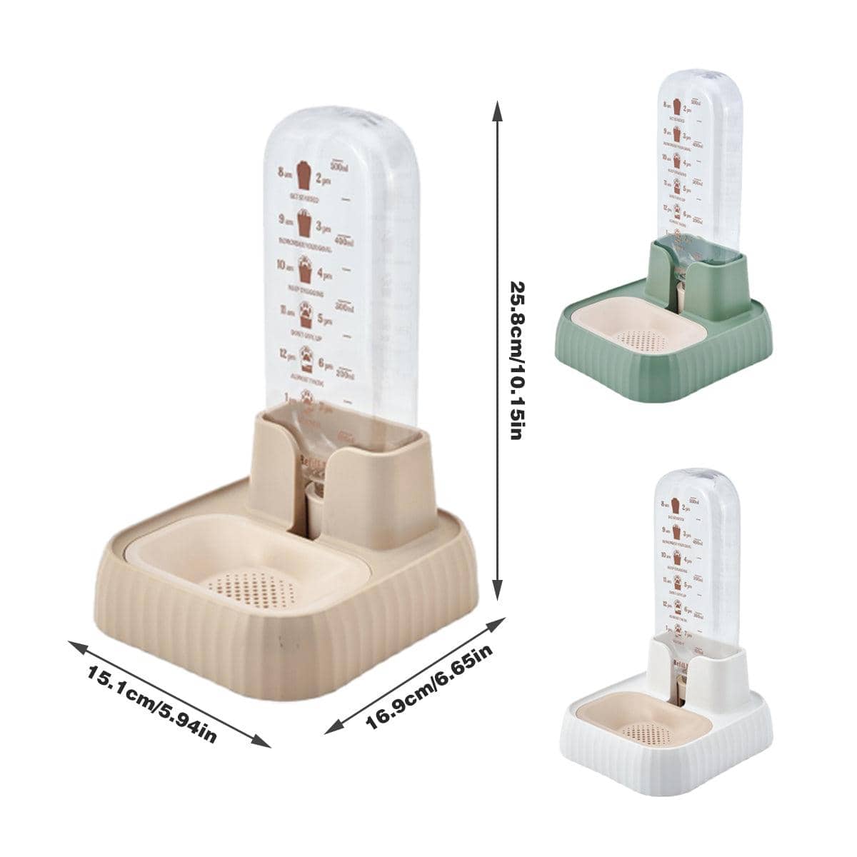 Automatic Cat Water Dispenser - White, 15.1 x 16.9 x 25.8 cm - view 4