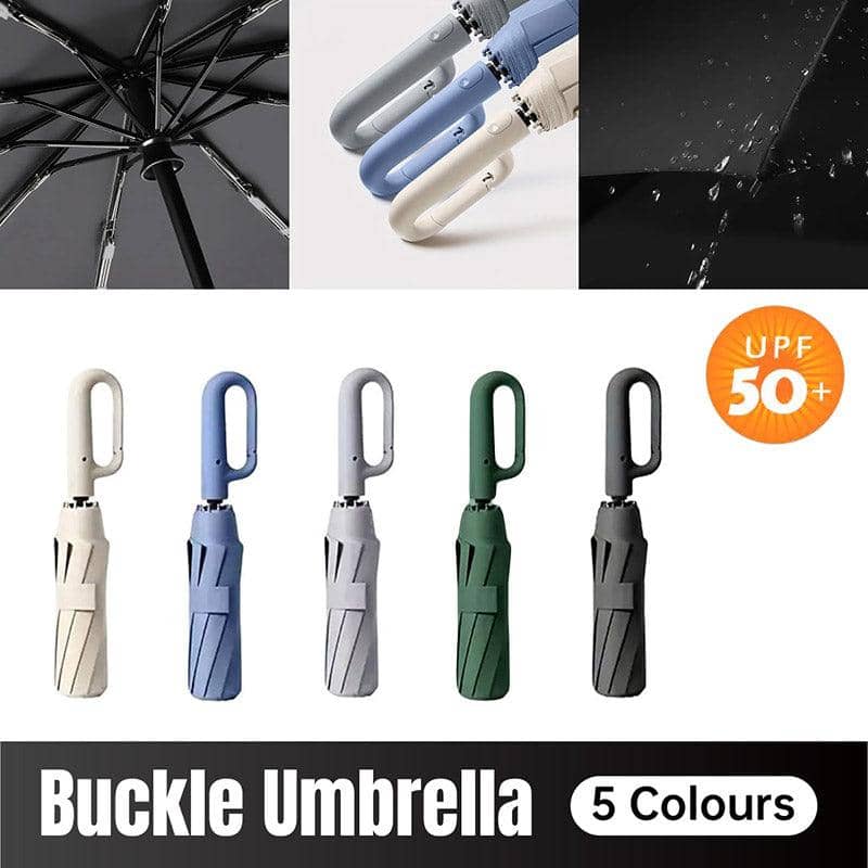 Automatic Folding Umbrella for Sun and Rain - Blue - view 2