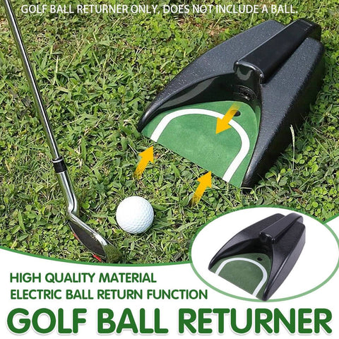 Automatic Golf Ball Returner Putting Practice Trainer with Turf Base