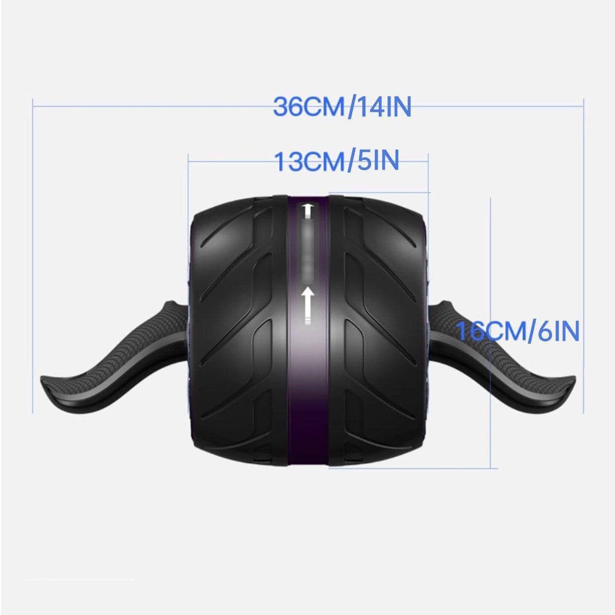 Automatic Rebound Abdominal Wheel, Core Workout Roller - Purple - view 4