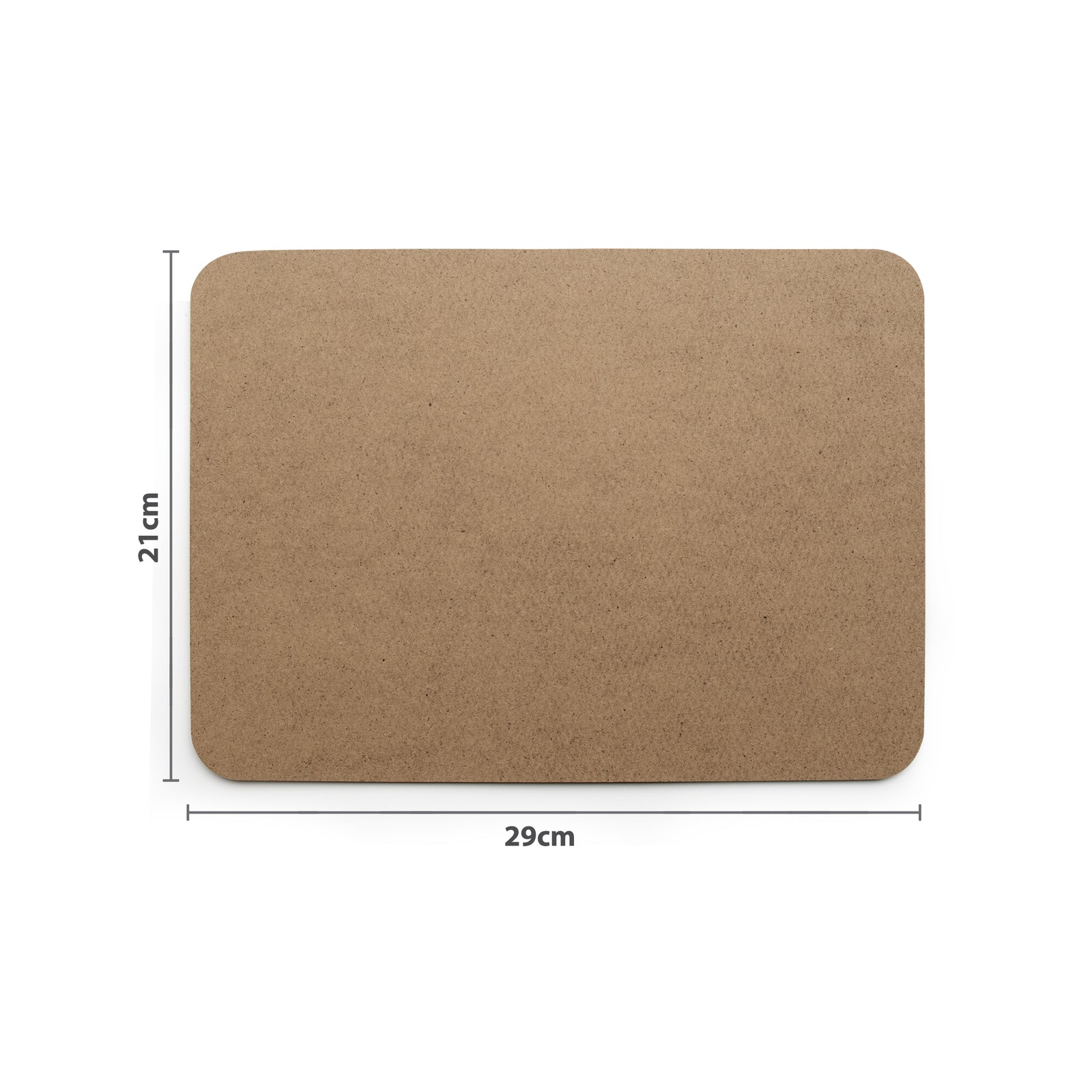 Boyle 21 x 29cm MDF Wooden Rectangle Placemat for Craft and Decor