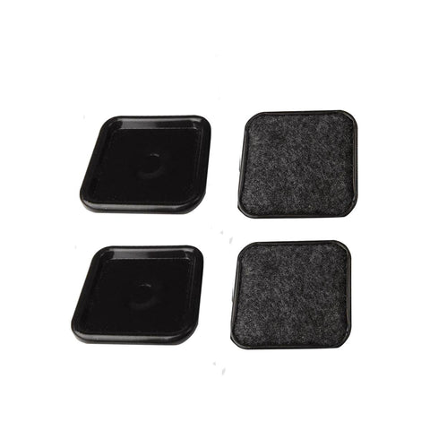 Surface Gard Brown Square Carpet Base Castor Cups 4 Pack - 48mm - SuperSaverAU - view 1