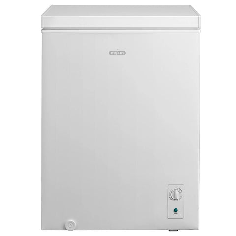 Mykin 143L hybrid chest freezer or fridge - white, top-opening, removable basket - MCF143W4