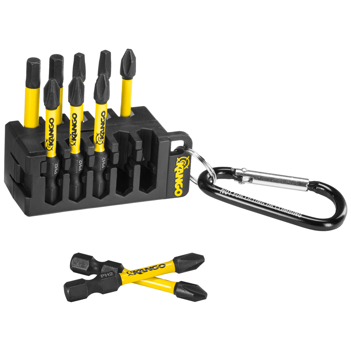 Kango 10 Piece Impact Driver Bit Set - 50mm - HyperTorque - Bit Holder - SuperSaverAU - view 2