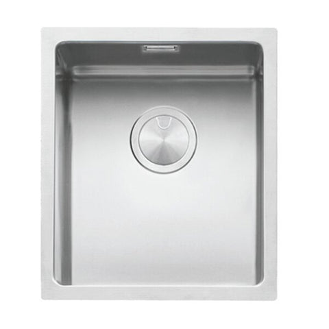 Barazza R15 single bowl sink - 1.2mm thick 304 stainless steel, waste and overflow included - 1X3440I