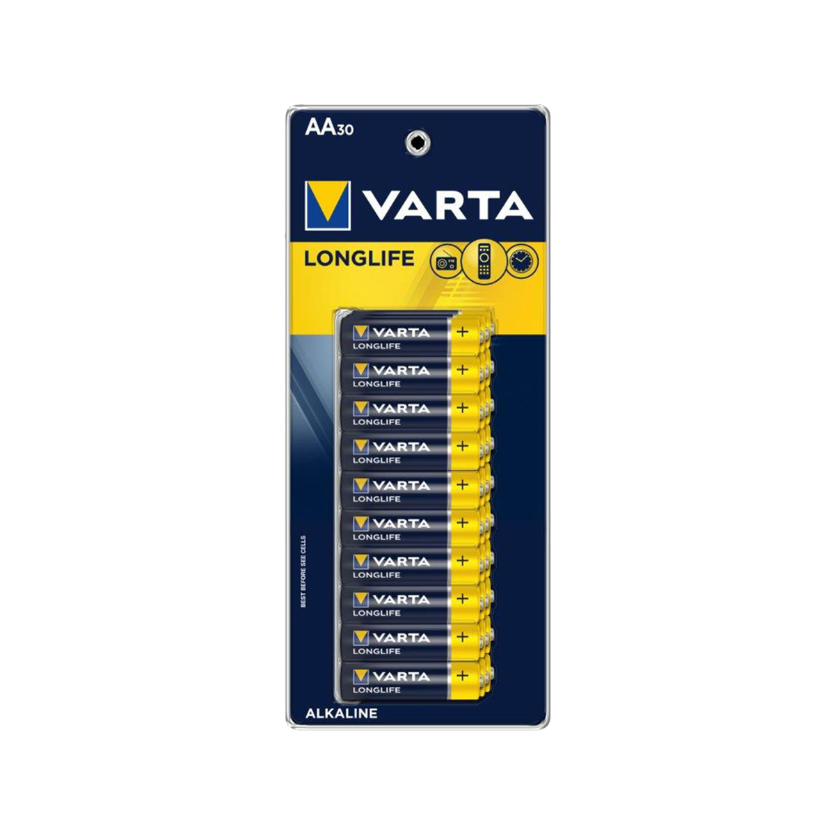 Varta AA Alkaline Batteries 30 Pack Bulk Value Made in Germany