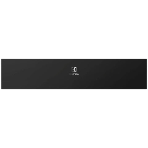 Electrolux 60cm warming drawer - black glass, 40°C to 80°C, fan-forced heating - EWD1406DF