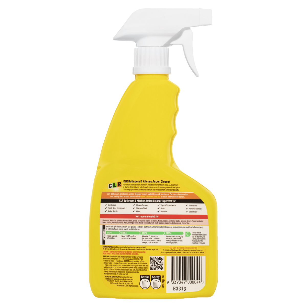 CLR 750ml Bathroom & Kitchen Cleaner - Indoor, Antibacterial