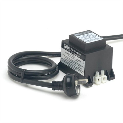 HPM Garden Light Transformer, 12V 60W, UV Resistant, Black Outdoor RGLTR60