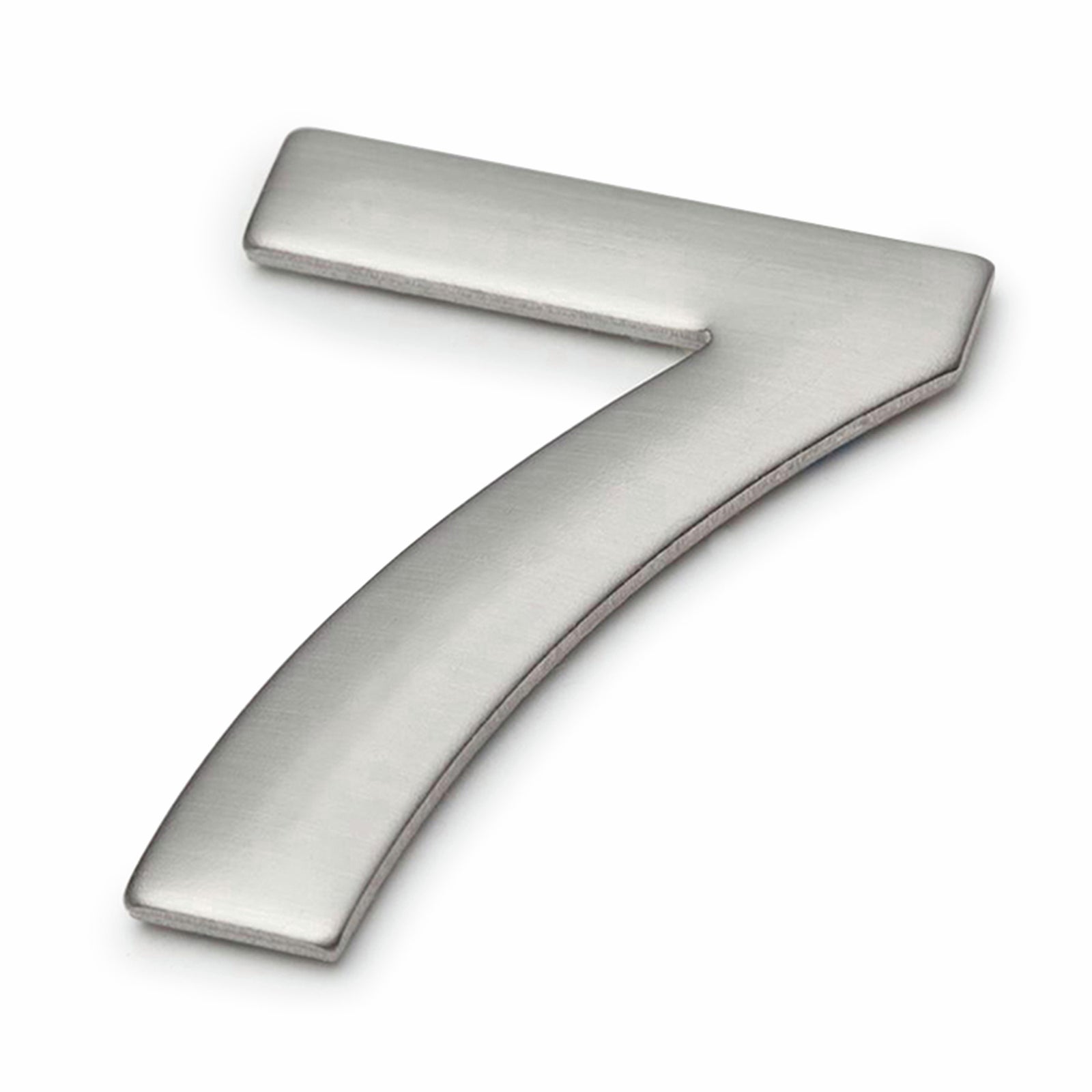 Sandleford 50mm Mode Brushed Stainless Steel Self Adhesive House Number 7