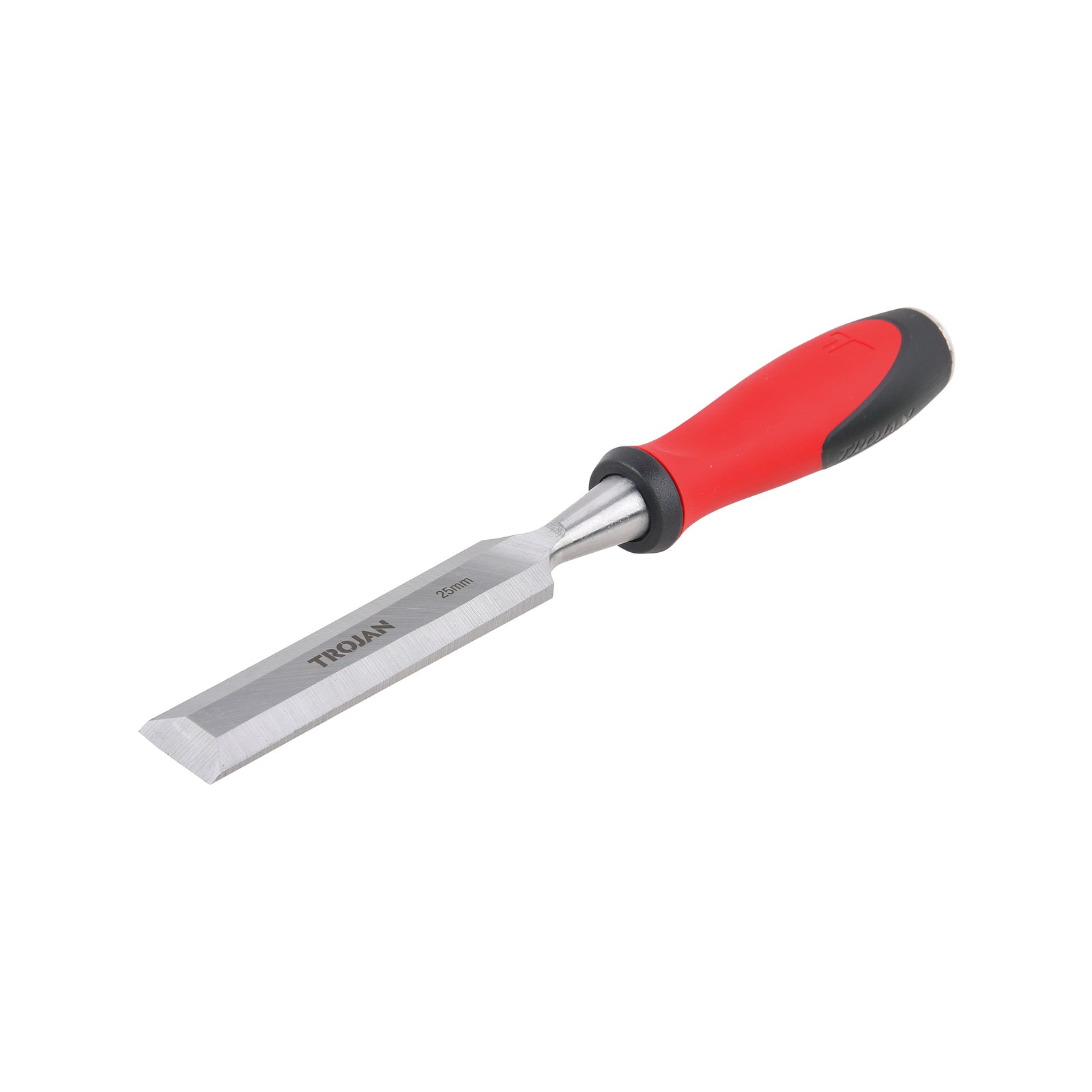 Trojan 25mm Wood Chisel with Full Tang Through Blade and Metal Striking Cap
