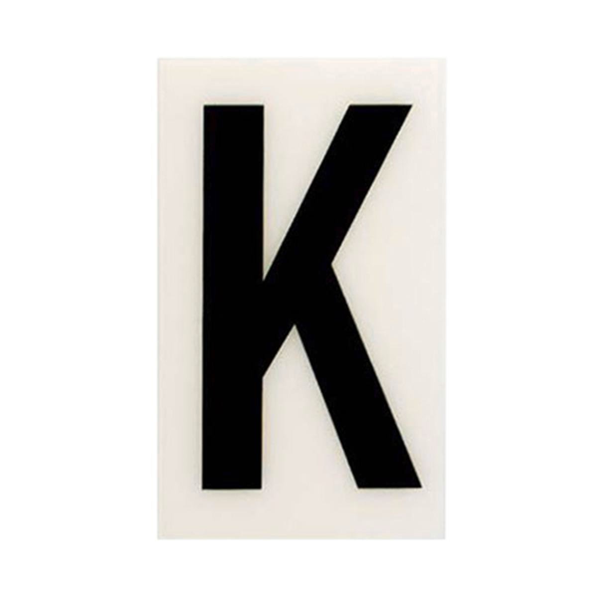 Sandleford Self Adhesive House Letter K - 60mm - White - Durable Polycarbonate - SuperSaverAU - view 1