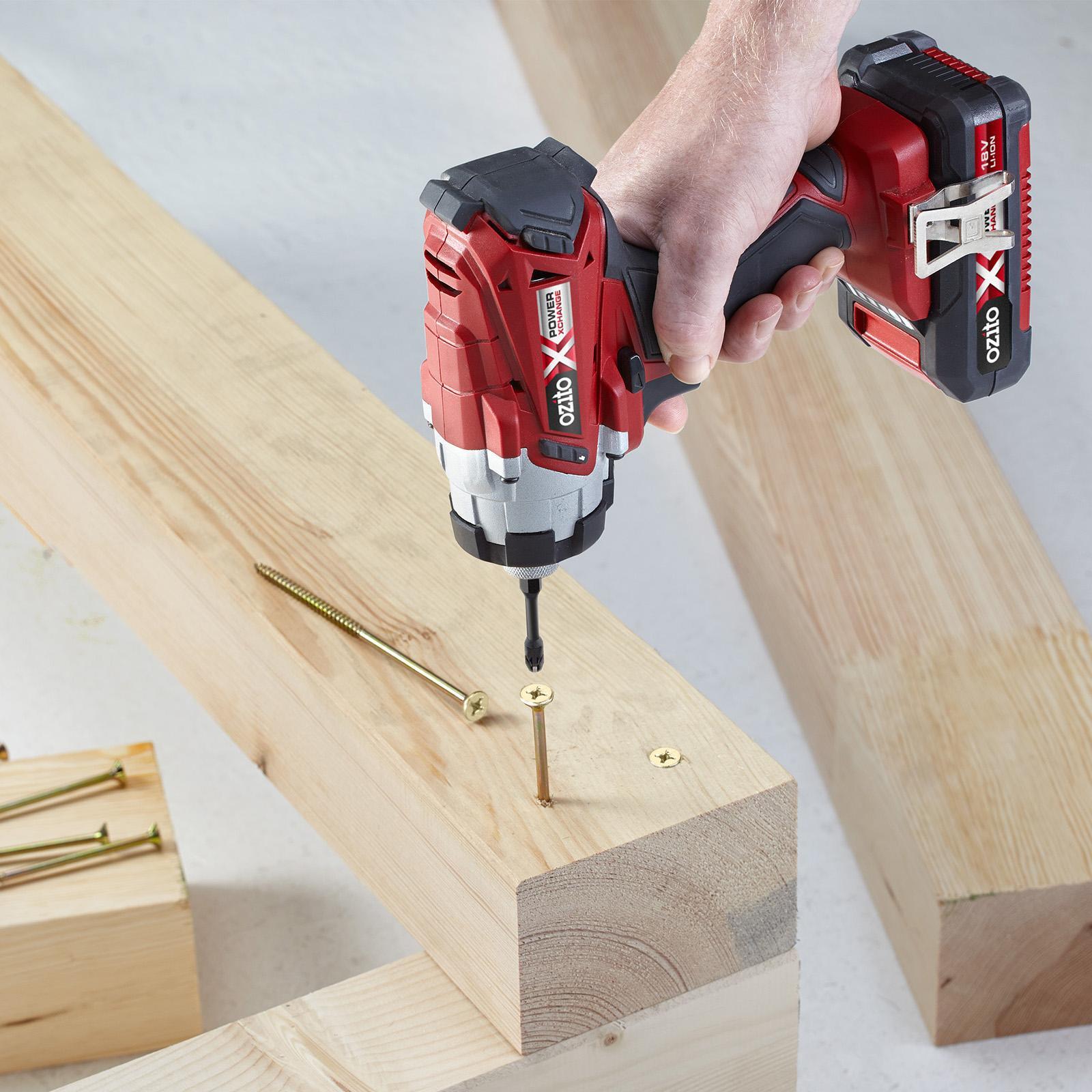 Ozito PXC 18V Brushless Impact Driver PXIDS-300 - 150Nm, 1/4" Hex, LED Light, Skin Only