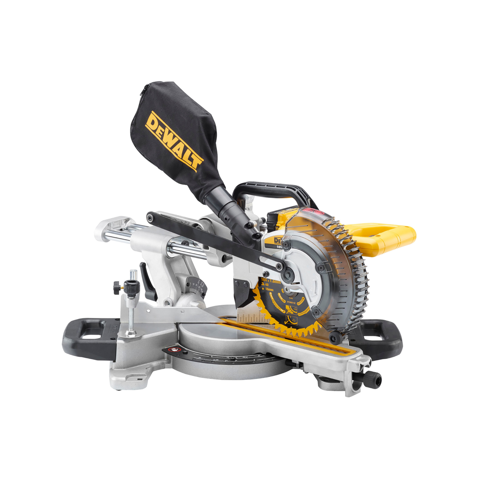 DeWALT 18V XR 184mm Cordless Sliding Mitre Saw - Skin Only DCS365N-XE