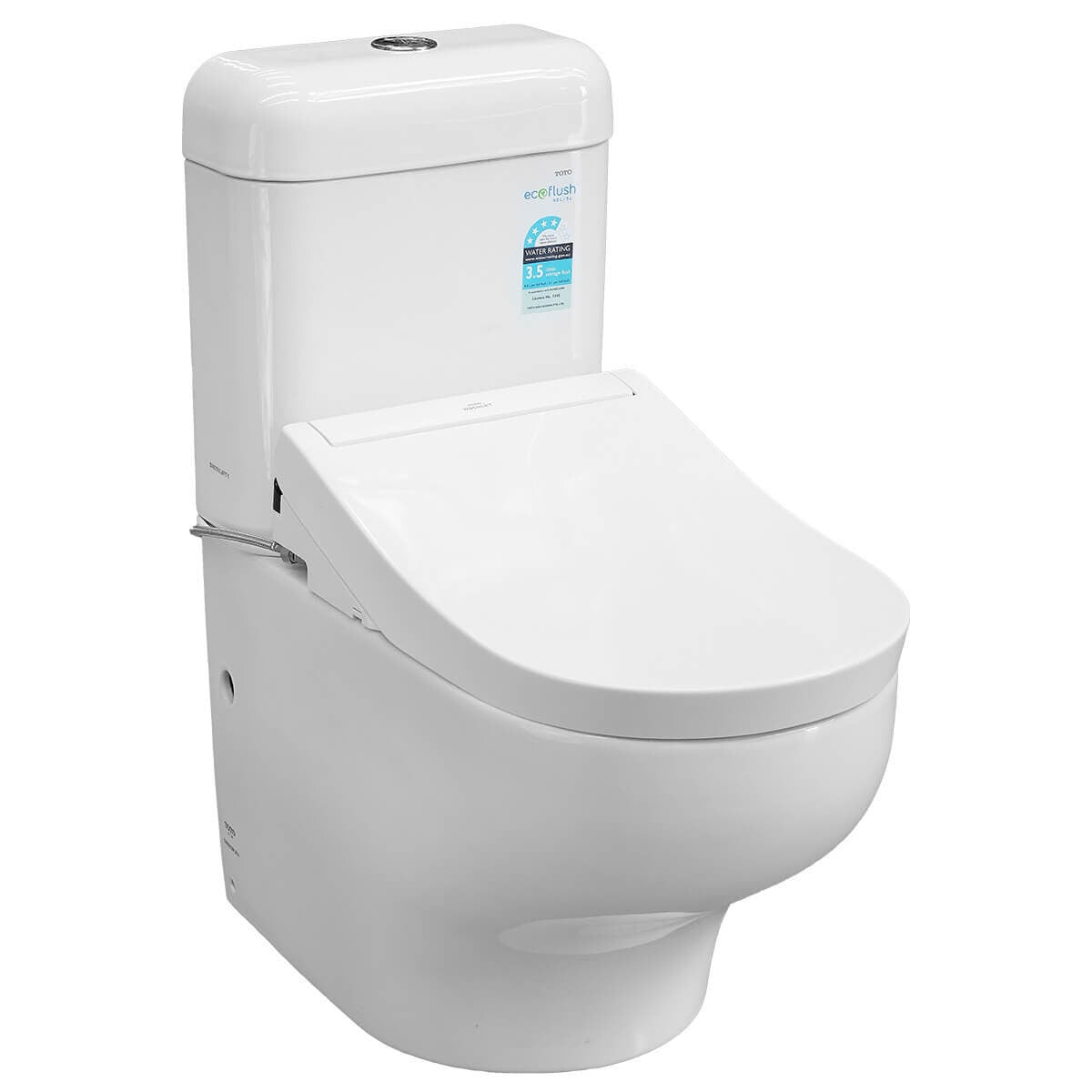 Toto Hayon Back To Wall Smart Toilet Suite - S5 Washlet, Cefiontect Glaze, Premist - HAYON-BTW-S5