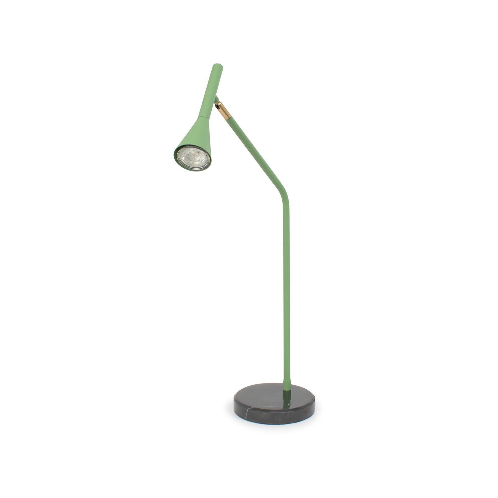 Home Design Svelte Desk Lamp Green Marble & Metal GU10 9W 56754