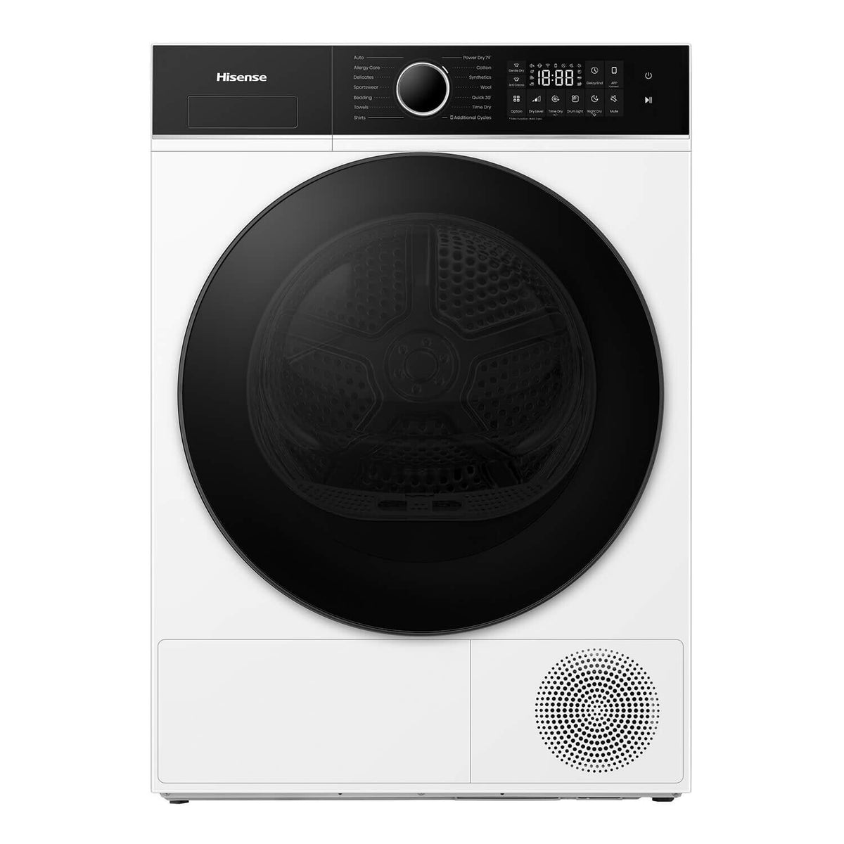 Hisense Series 5I 9kg Heat Pump Dryer - White, 9 Star Energy Rating, ConnectLife Control - HDF5I90H
