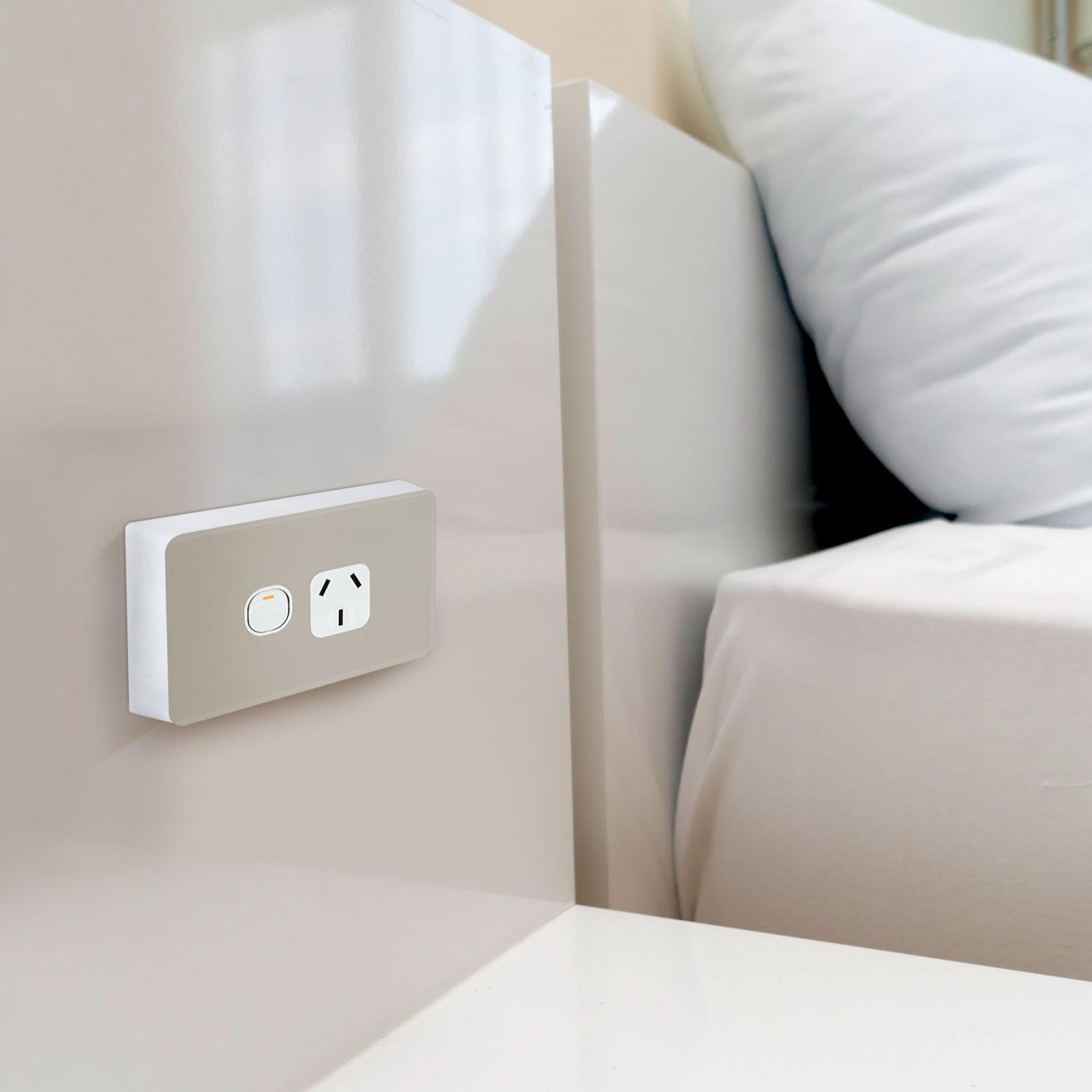 DETA Standard Mounting Block 34mm Deep White ABS 5 Pack