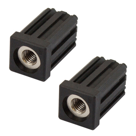 Richmond 25mm x M10 Zinc Plated Square Threaded Tube Insert 2 Pack
