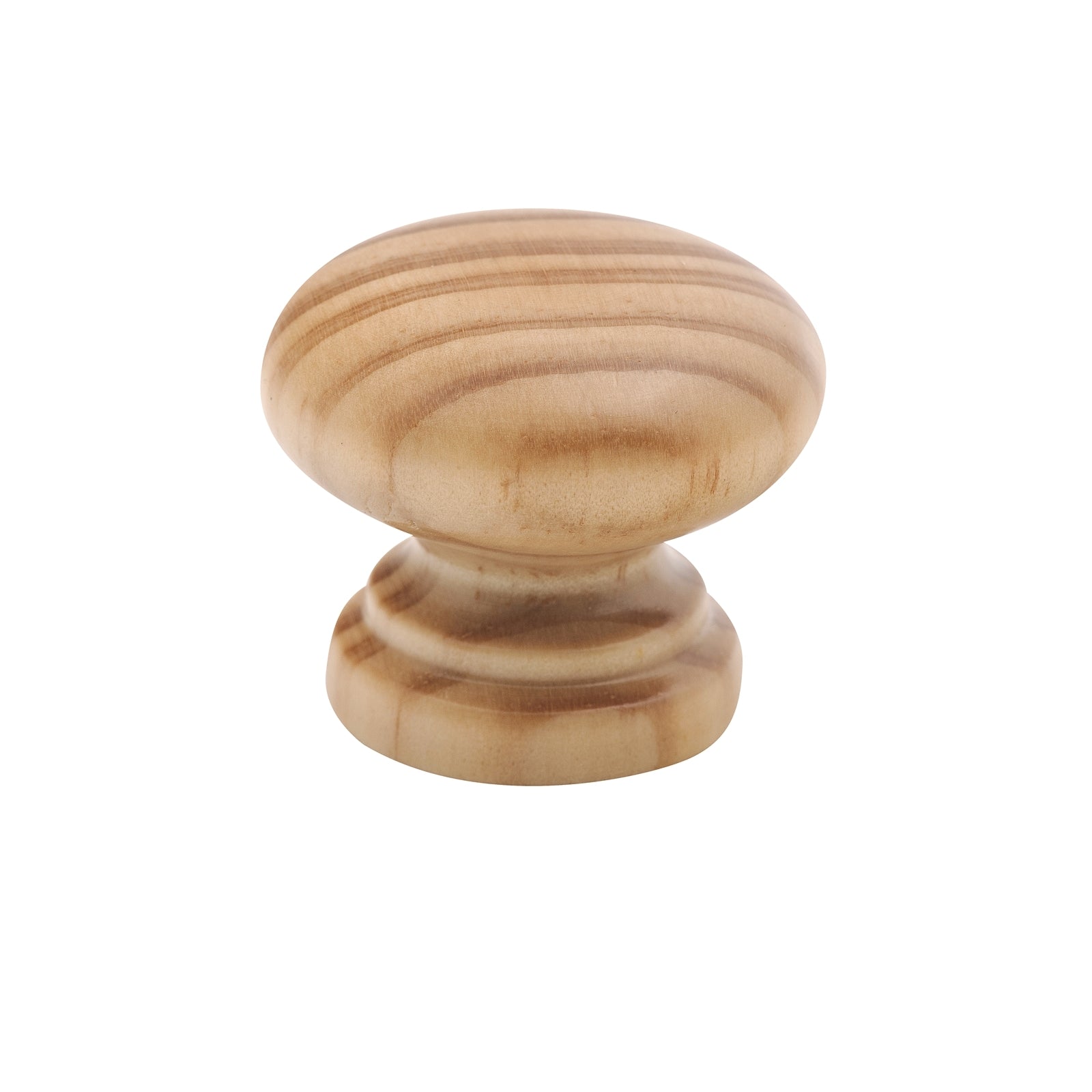 Prestige 45mm Polished Pine Mushroom Knob, Prefinished Timber Cabinet Drawer Knob