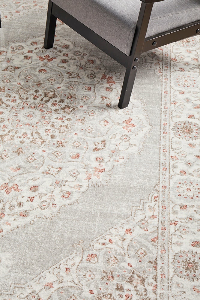 Rug Culture Emotion Large Rug 290x200cm - Multi-coloured Power Loomed Polyester - Jute Weft - EMO77ROSE290X200