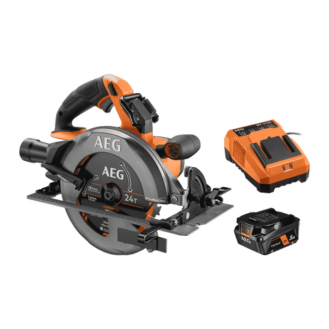 AEG 18V FUSION 184mm Brushless Circular Saw 5Ah FORCE Kit A18FCS6851
