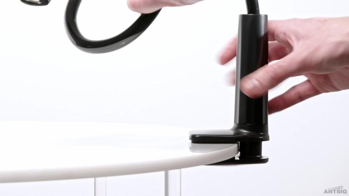 Antsig Phone and Tablet Holder with Heavy Duty Clamp and Flexible Arm