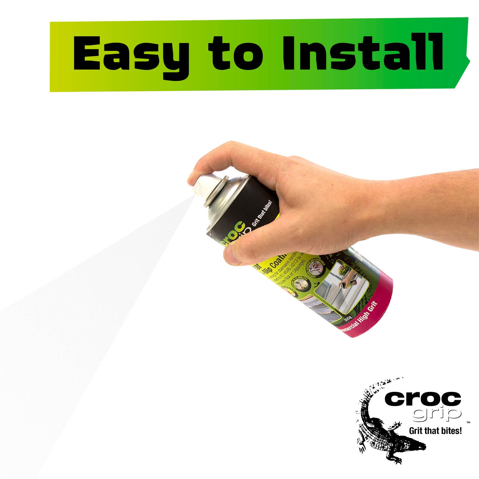 Croc Grip Spray On Clear Anti-Slip Coating - 400ml Aerosol