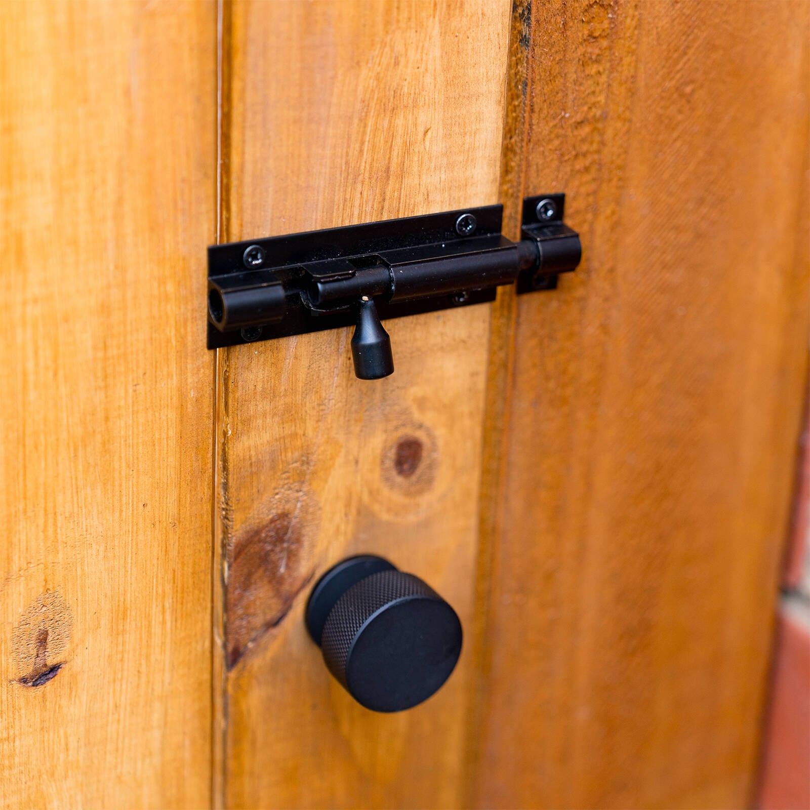 Taskmaster 75mm Matte Black Solid Brass Barrel Bolt for Gates and Doors