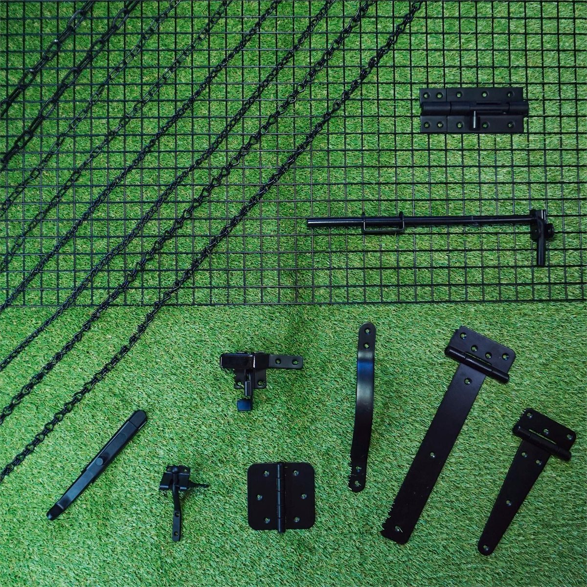 Zenith Matte Black Steel D Pattern Gate Latch