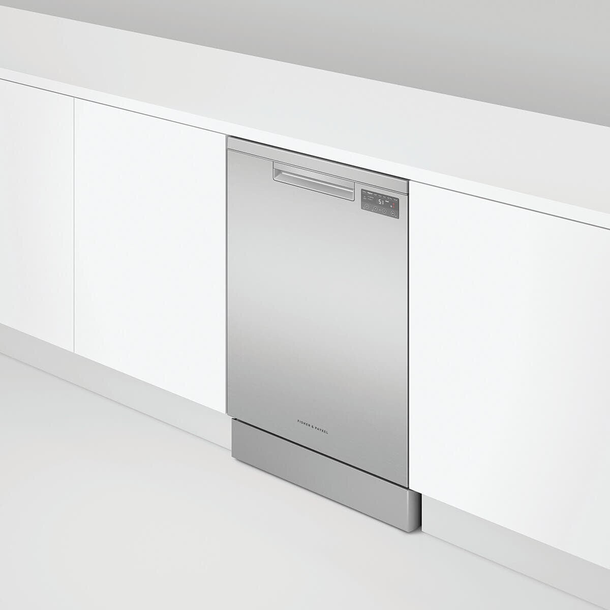 Fisher & Paykel Series 5 Freestanding Dishwasher - 15 Place Settings - Stainless Steel - DW60FC1X3