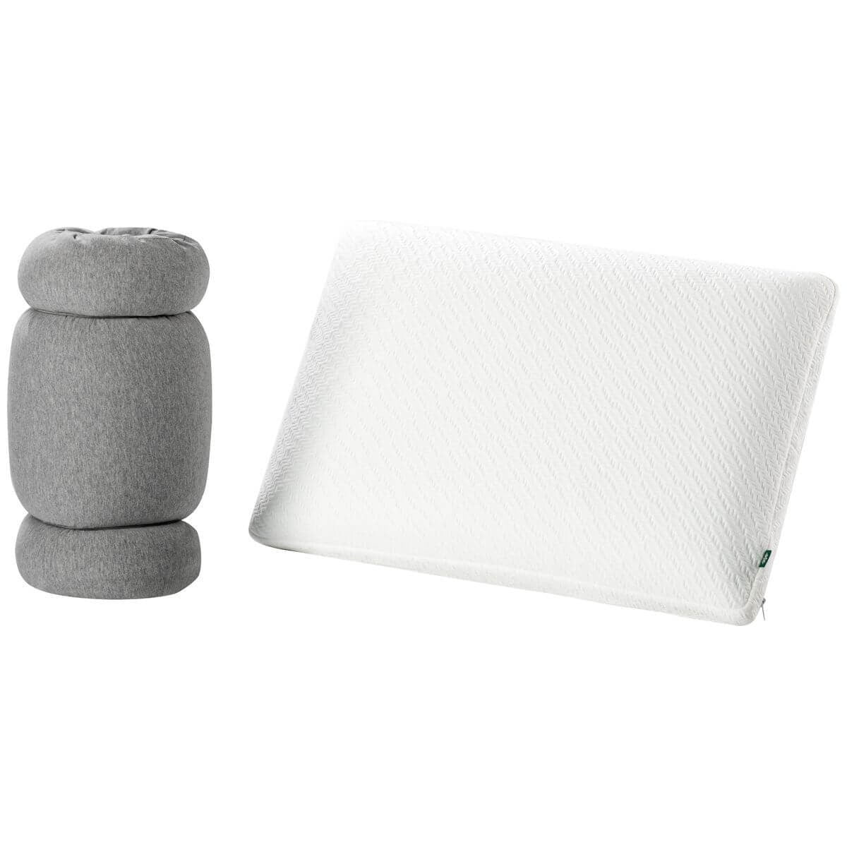 Zinus Green Tea Memory Foam Pillow with Travel Pouch - Charcoal Infused, Cool-Feel Cover - AU-PMPMP1-06S