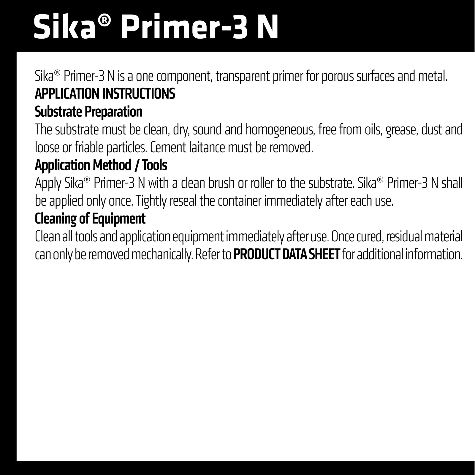 Sika 250ml Primer-3N Adhesion Primer, Clear