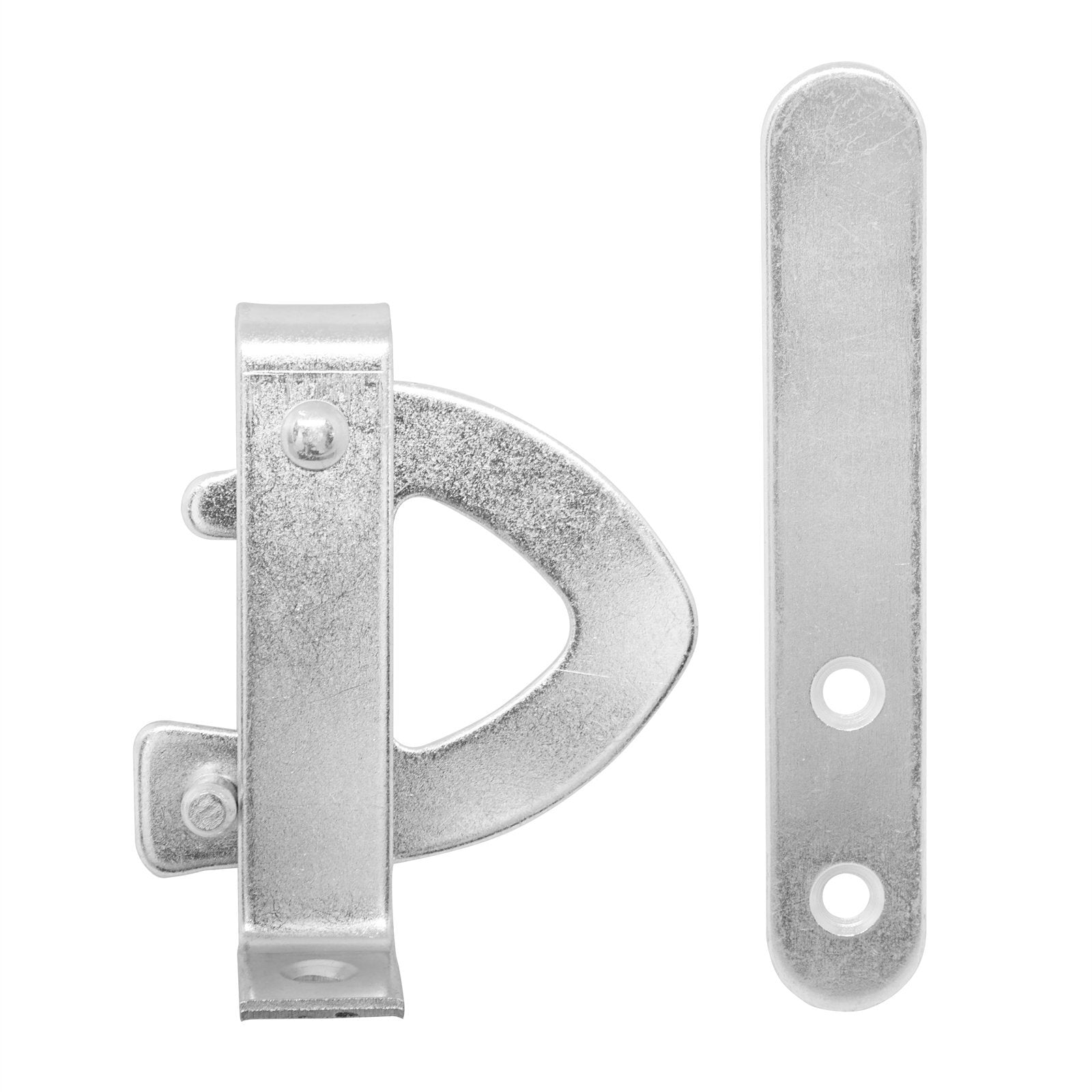 Pinnacle Hardware Zinc Plated D Pattern Gate Latch, Steel, Padlockable, Screws Included