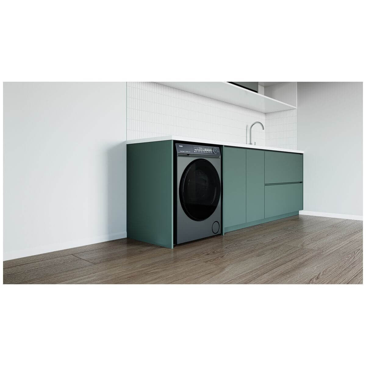 Haier 8kg Heat Pump Dryer - Dark Grey, 8 Star Energy Rating, Ultra Reverse Drum - HDHPS80NB1