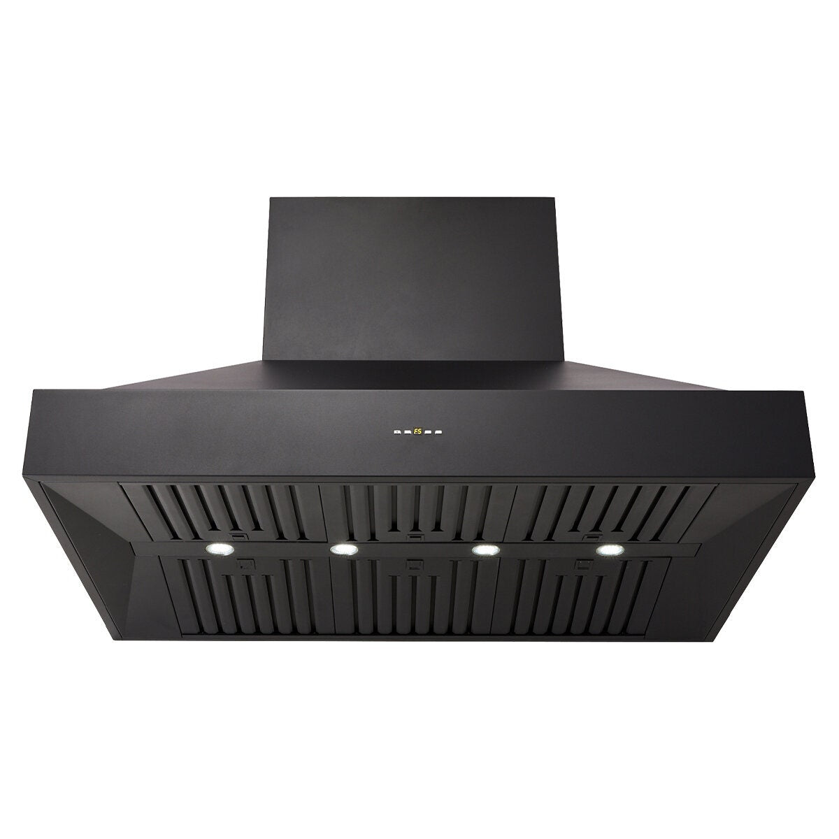 Schweigen 120cm Wall Mounted BBQ Rangehood - Black, 3000m³/h, 4 Speeds, Touch Controls - CL8912BSP2KIT
