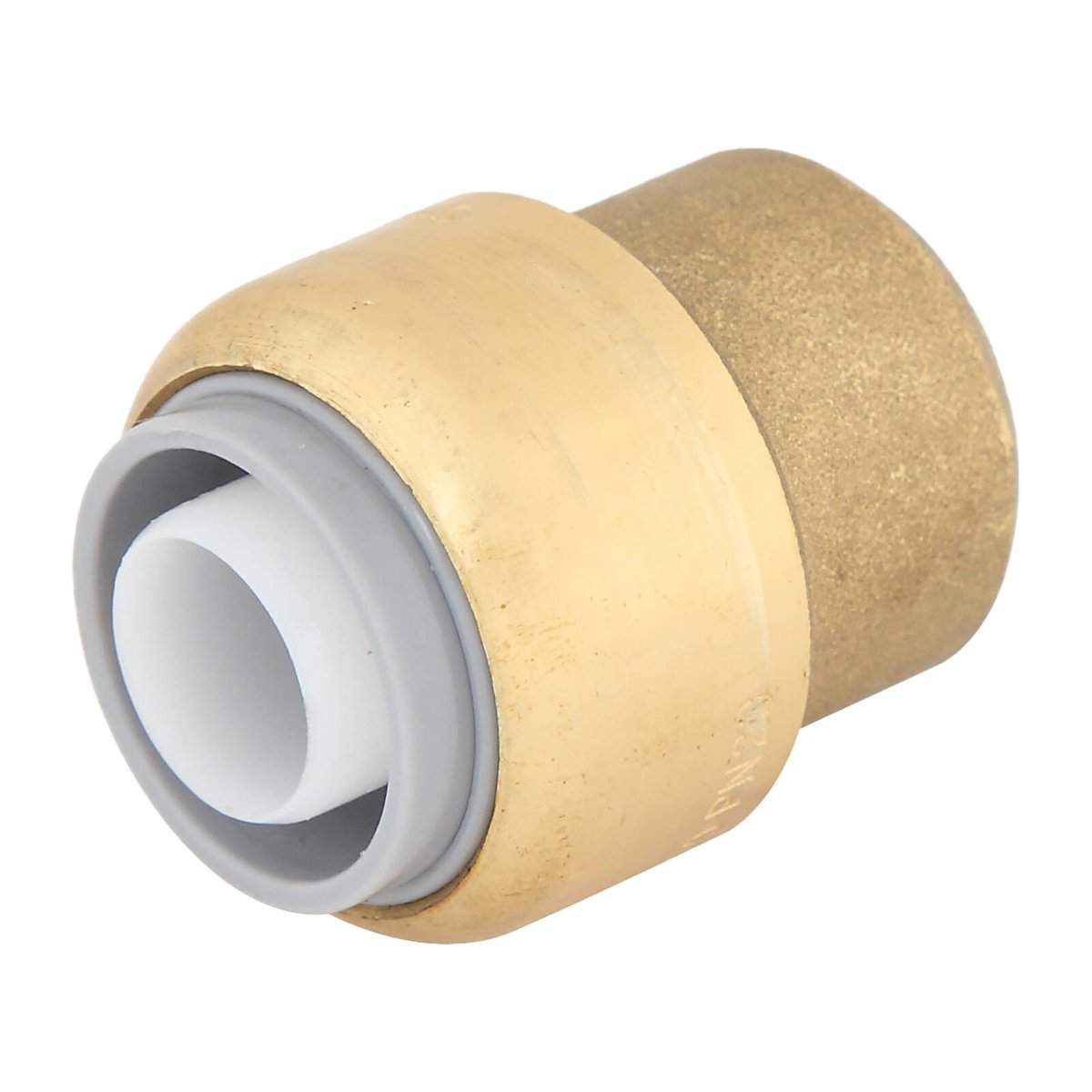 SmarteX-PEX 20mm Cap, Lead Free Brass Push-Fit End Cap