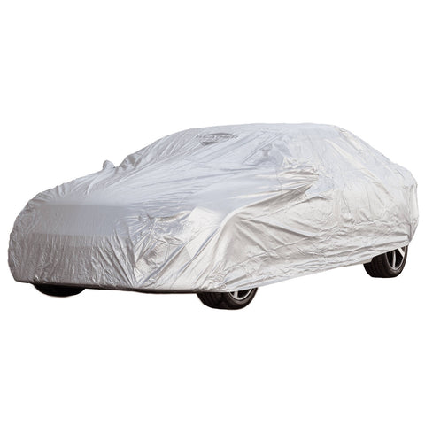 Weathershield Outdoor Sedan Car Cover 1500 x 4900mm Silver 210D Oxford