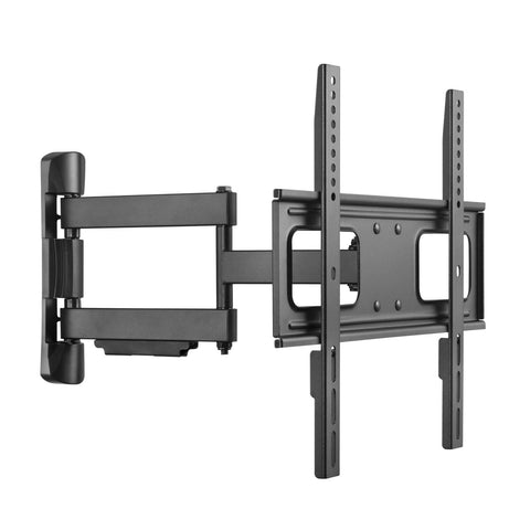Practa Full Motion TV Wall Mount PRWMFMM 32-55 inch Black Steel, Swivel Tilt, Hardware Included