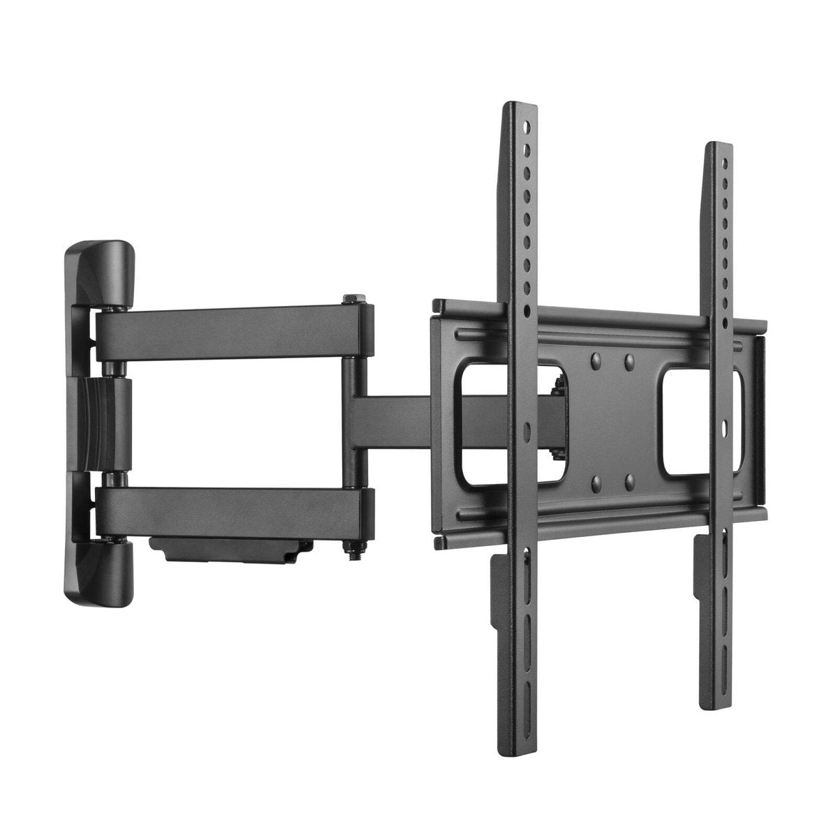 Practa Full Motion TV Wall Mount PRWMFMM 32-55 inch Black Steel, Swivel Tilt, Hardware Included