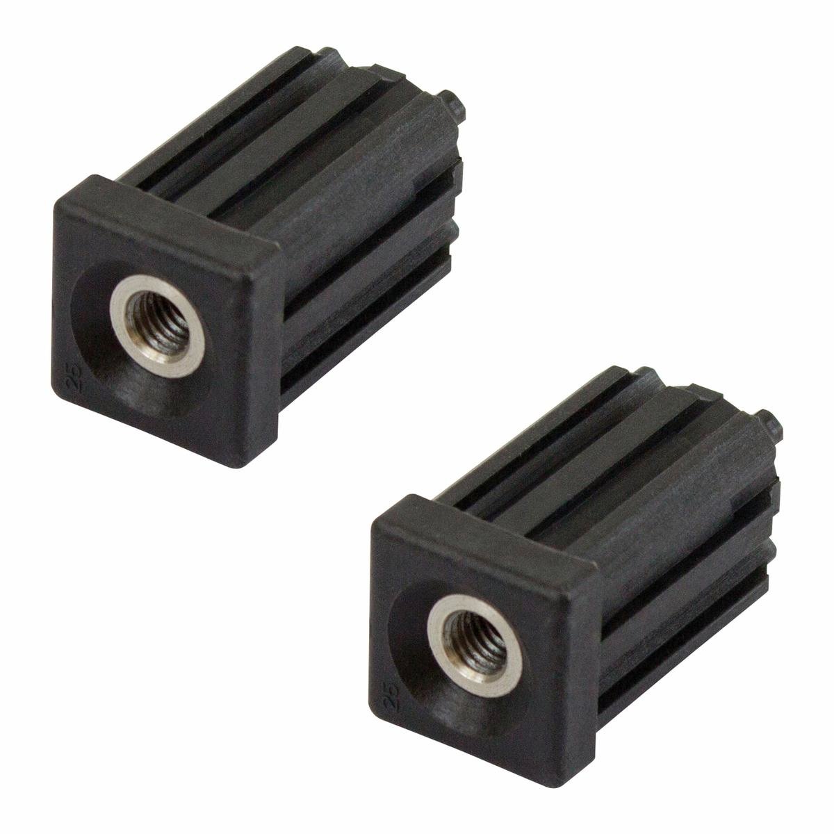 Richmond 25mm x M8 Zinc Plated Square Threaded Insert 2 Pack