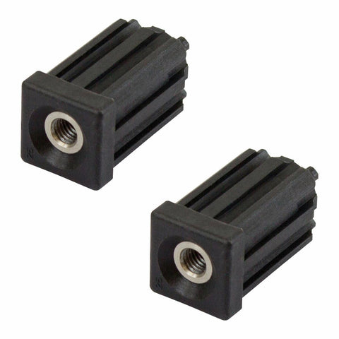 Richmond Square Threaded Insert - 25mm x M8 - Zinc Plated - 2 Pack - SuperSaverAU - view 1