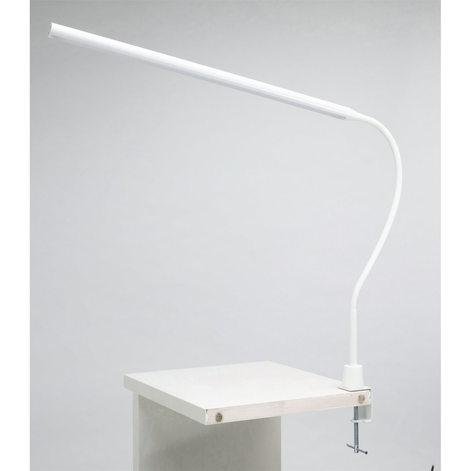 Brilliant Create 10W White LED Desk Lamp with Clamp & Adjustable Head 21010/05