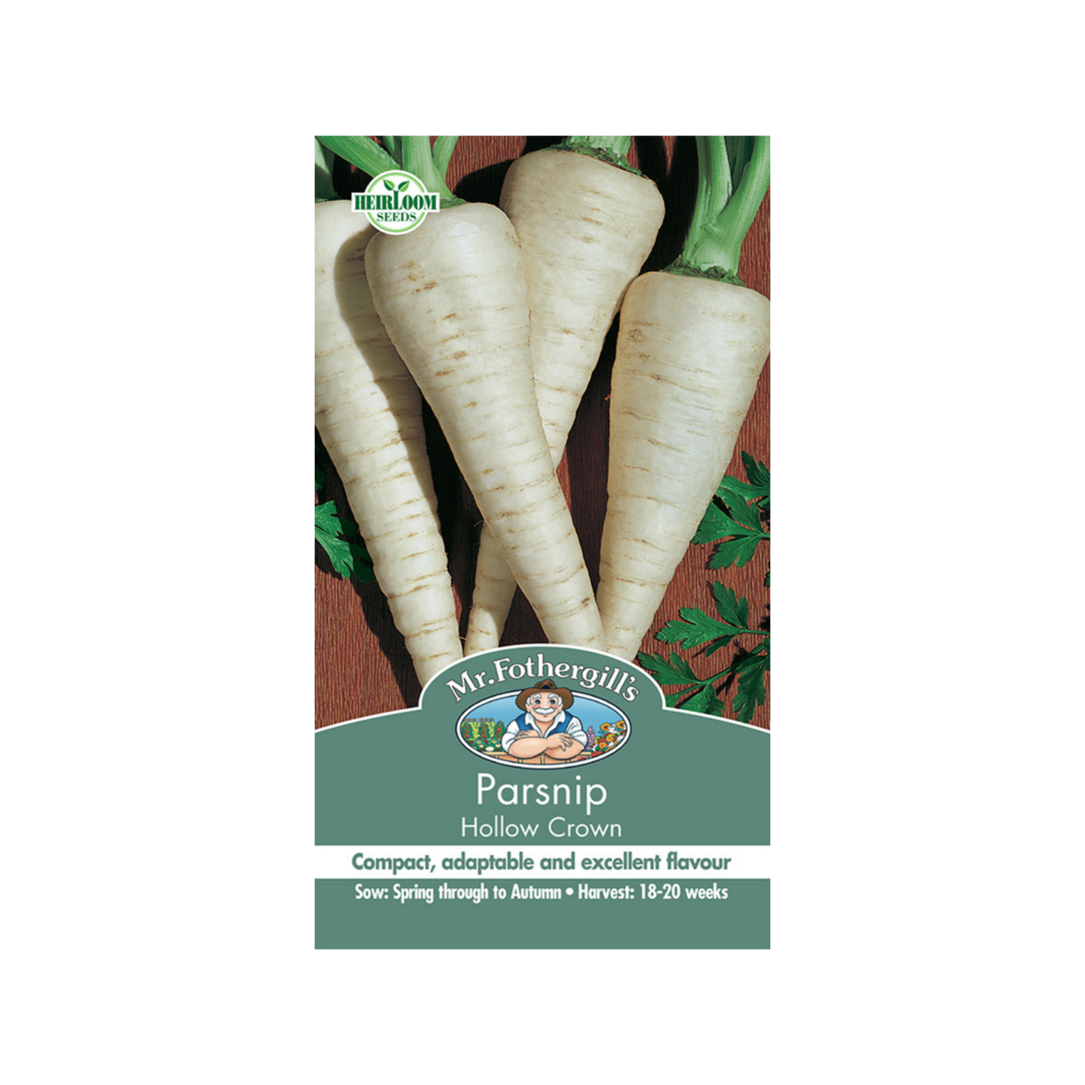 Mr Fothergill S Hollow Crown Parsnip Seeds - 18 Weeks - White - High Yield - SuperSaverAU - view 1